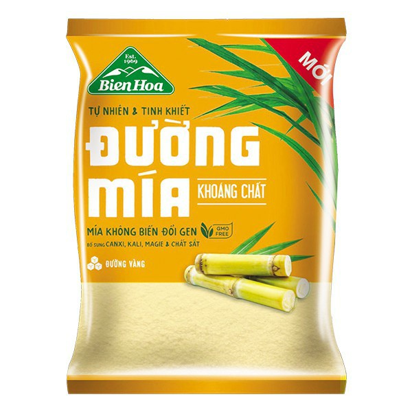 Đường Vàng Thiên Nhiên Biên Hòa Túi 1KG - MẪU MỚI