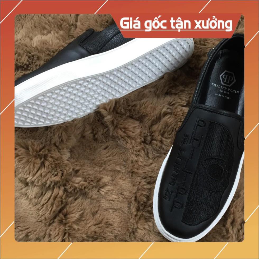 Giày Lười Nam Slipon PhiLip thêu họa tiết -P1