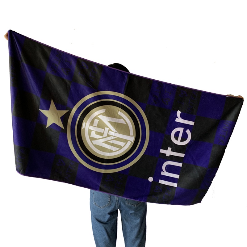 Yt1 khăn thể thao messi paris saint-germain real madrid manchester city liverpool f.c.logo khăn đi biển quà tặng bóng đá fo