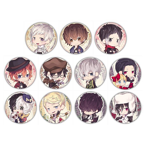 Huy hiệu IN HÌNH Bungou stray dogs Văn hào lưu lạc anime chibi dễ thương tiện lợi