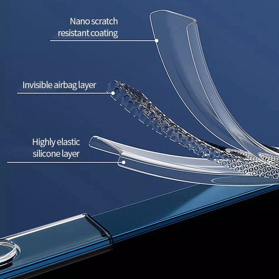 Ốp lưng kính viền dẻo chống sốc WIWU Crystal Magnetic Phone Case cho Smart Phone 13 Max Pro, Chống ố vàng
