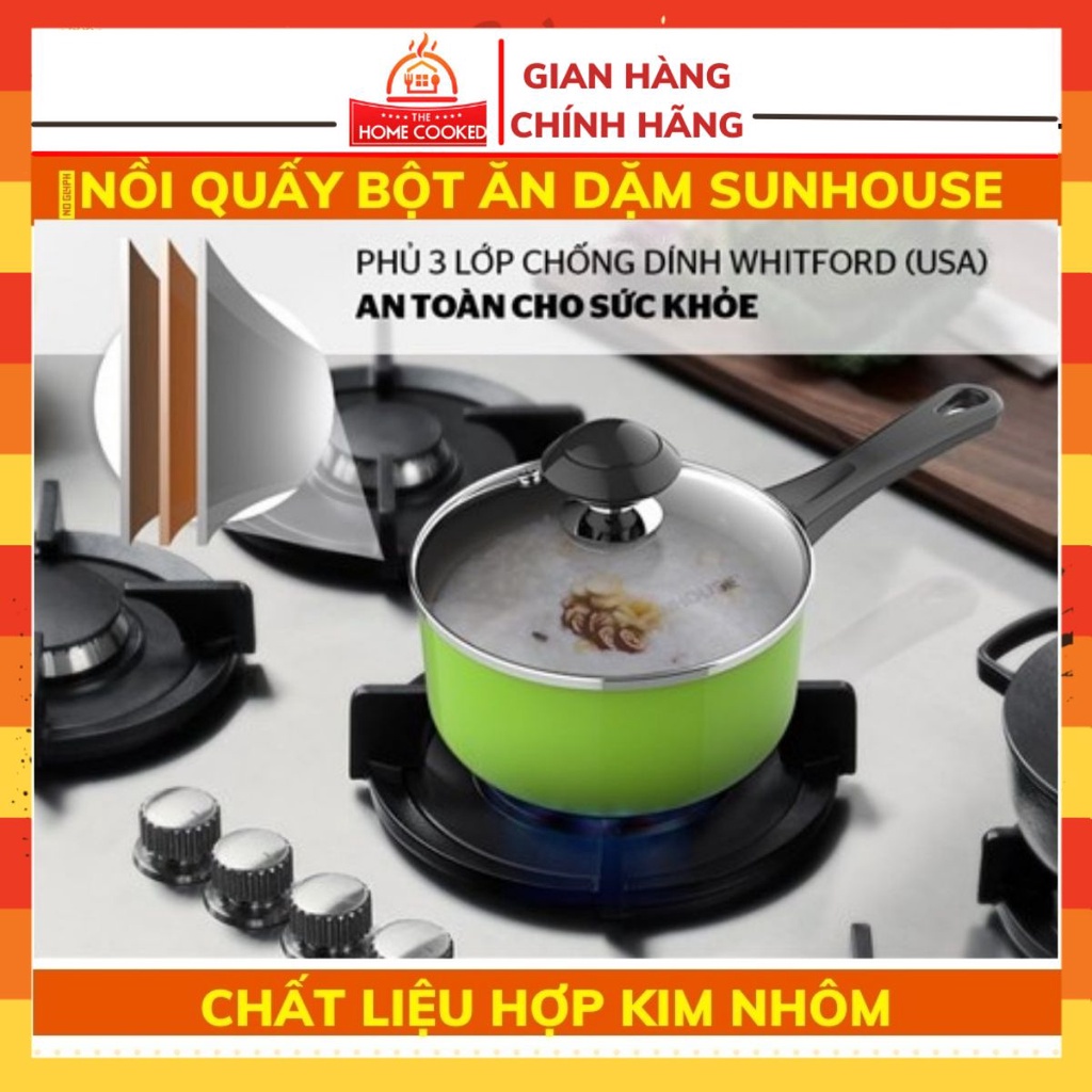 Nồi nấu bột Sunhouse  chống dính SHGMP14