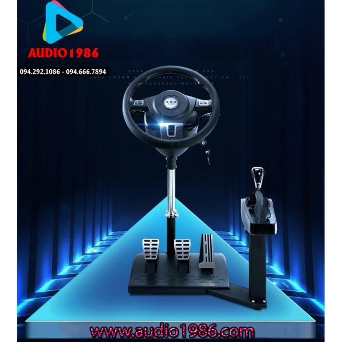 Vô lăng game Victor quay 900 độ học lái xe mô phỏng tập lái xe chuyên nghiệp đua xe tại nhà