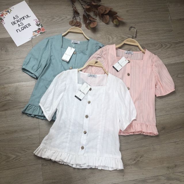Áo sơ mi nữ kiểu màu vintage