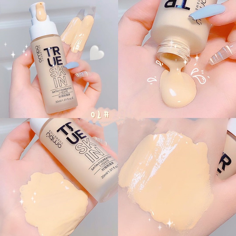 [Hàng mới về]Kem Nền OMBU Dạng Lỏng Độ Che Phủ Cao Trang Điểm Hoàn Hảo 30ml