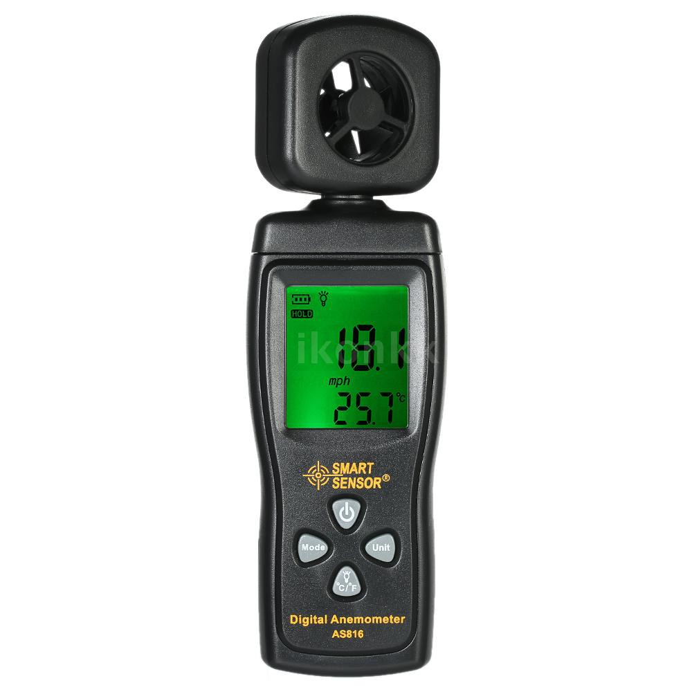 Máy đo tốc độ gió kỹ thuật số mini với màn hình hiển thị LCD chuyên dùng