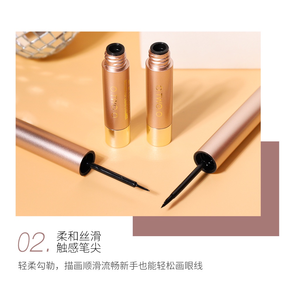Bút kẻ mắt dạng lỏng O.TWO.O chống thấm nước lâu trôi dễ dùng cao cấp cho người mới