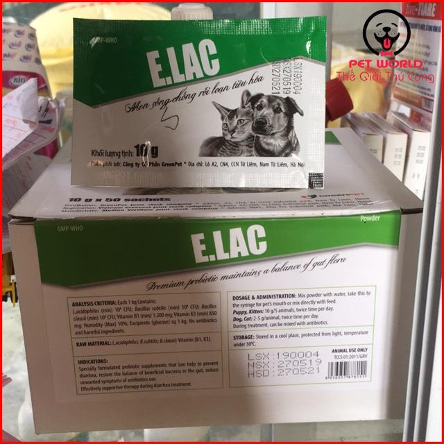 Men tiêu hóa Elac cho chó mèo gói 10g