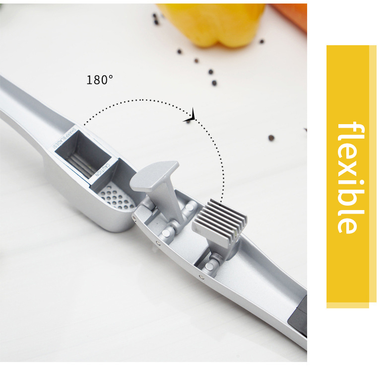 Máy ép, thái, đập tỏi 2 trong 1 inox, tay cầm mềm không làm đau tay, dễ dàng vệ sinh | BigBuy360 - bigbuy360.vn