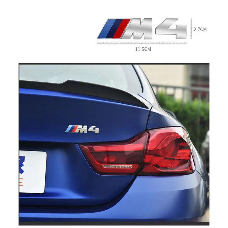 3D Độc Đáo Trang Trí Cho Xe Hơi Bmw M1 M2 M3 M4 M5 M6 X1 X2 X3 X4 X5 X6 Chữ Bằng Kim Loại Dán Trang Trí Cho Xe