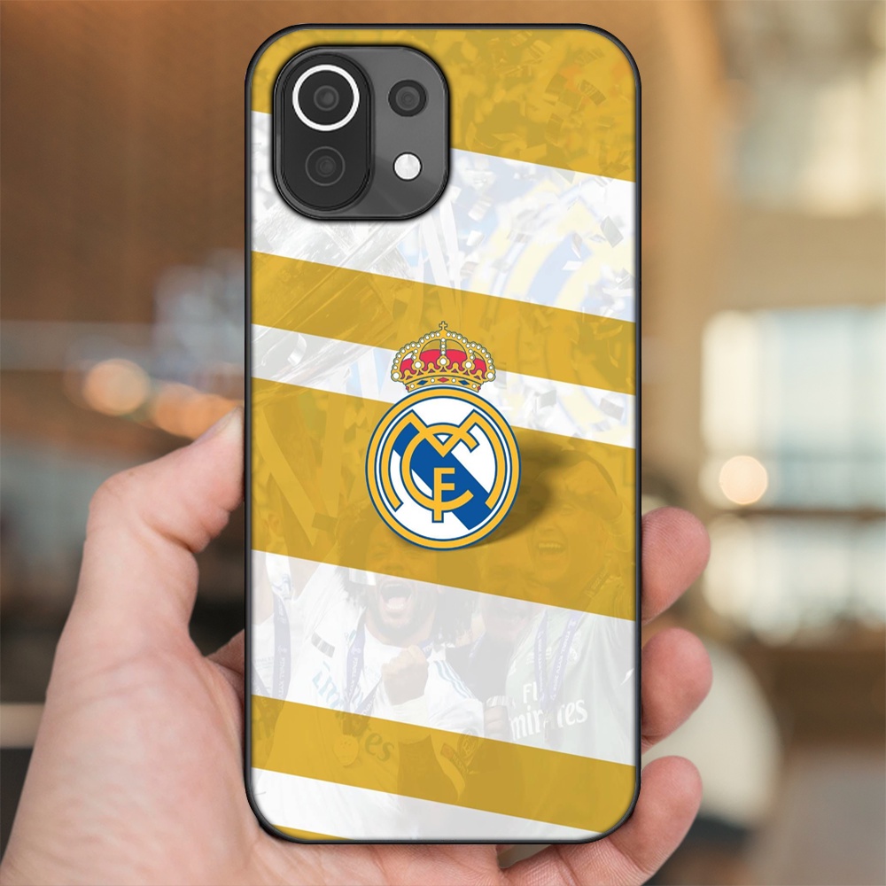 Ốp lưng Xiaomi Mi 11 Lite viền đen in hình Real Madrid