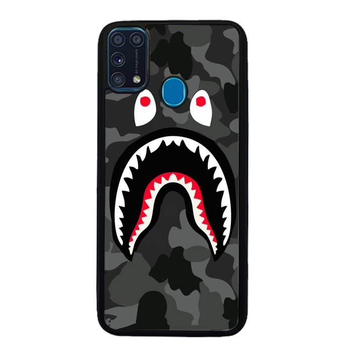 Ốp Điện Thoại Cứng Họa Tiết Bape Shark Hoodie Camo W5258 Diy Cho Samsung Galaxy M31
