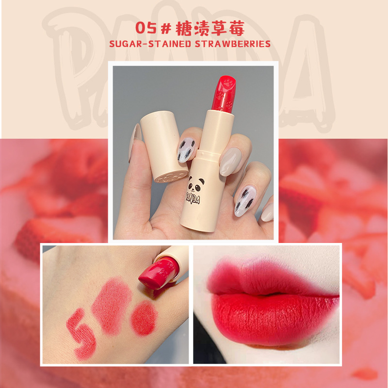 (Hàng Mới Về) Son Kem Lì Panda Năm Màu Lâu Trôi Không Phai Không Dính Cốc | BigBuy360 - bigbuy360.vn