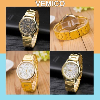 Đồng hồ unisex Geneva dây hợp kim phong cách lịch lãm DH98