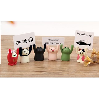 Tượng mini trang trí bàn, kẹp giữ giấy note kẹp giữ ảnh để bàn trang trí phong cách Nhật Bản dễ thương