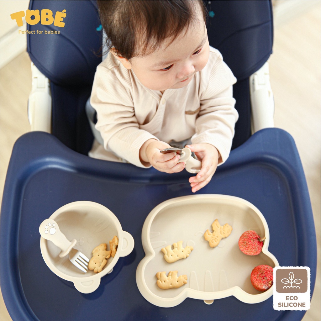 Set ăn dặm silicon Hổ ToBé
