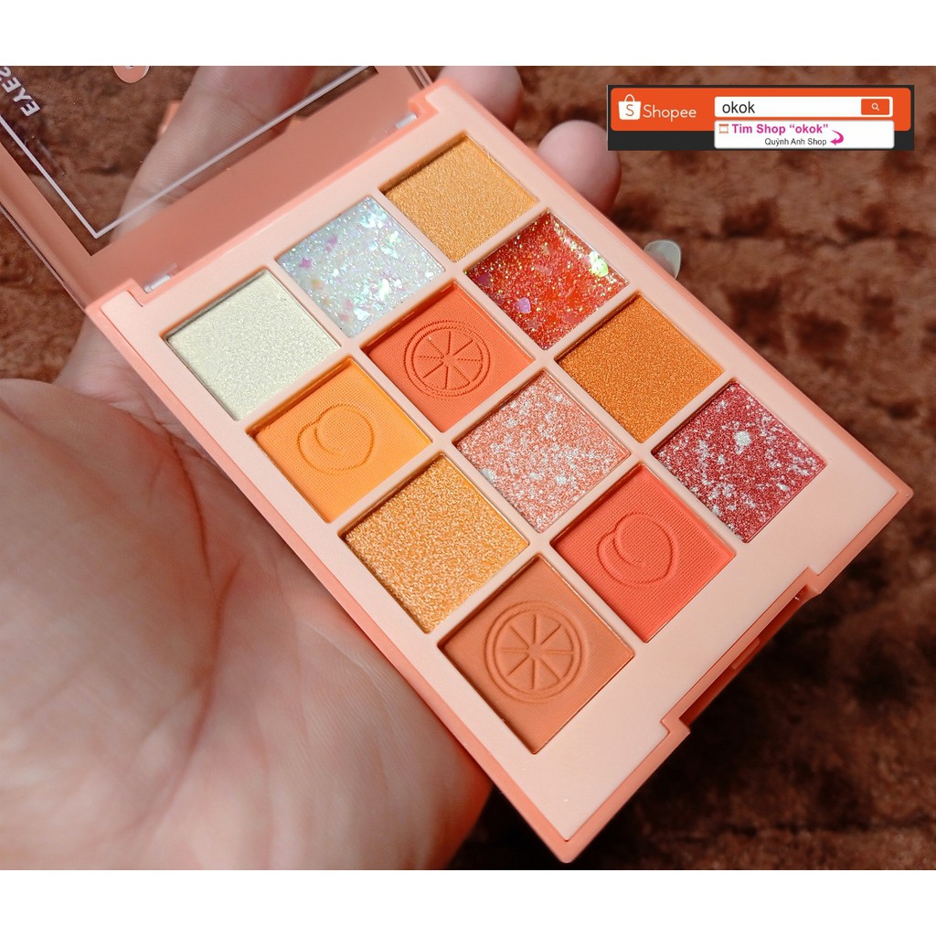 THANH LÝ NGHỈ BÁN -  Bảng mắt 16 ô Trái Tim Any Lady Peach nhiều màu nhũ và lì có  video | BigBuy360 - bigbuy360.vn