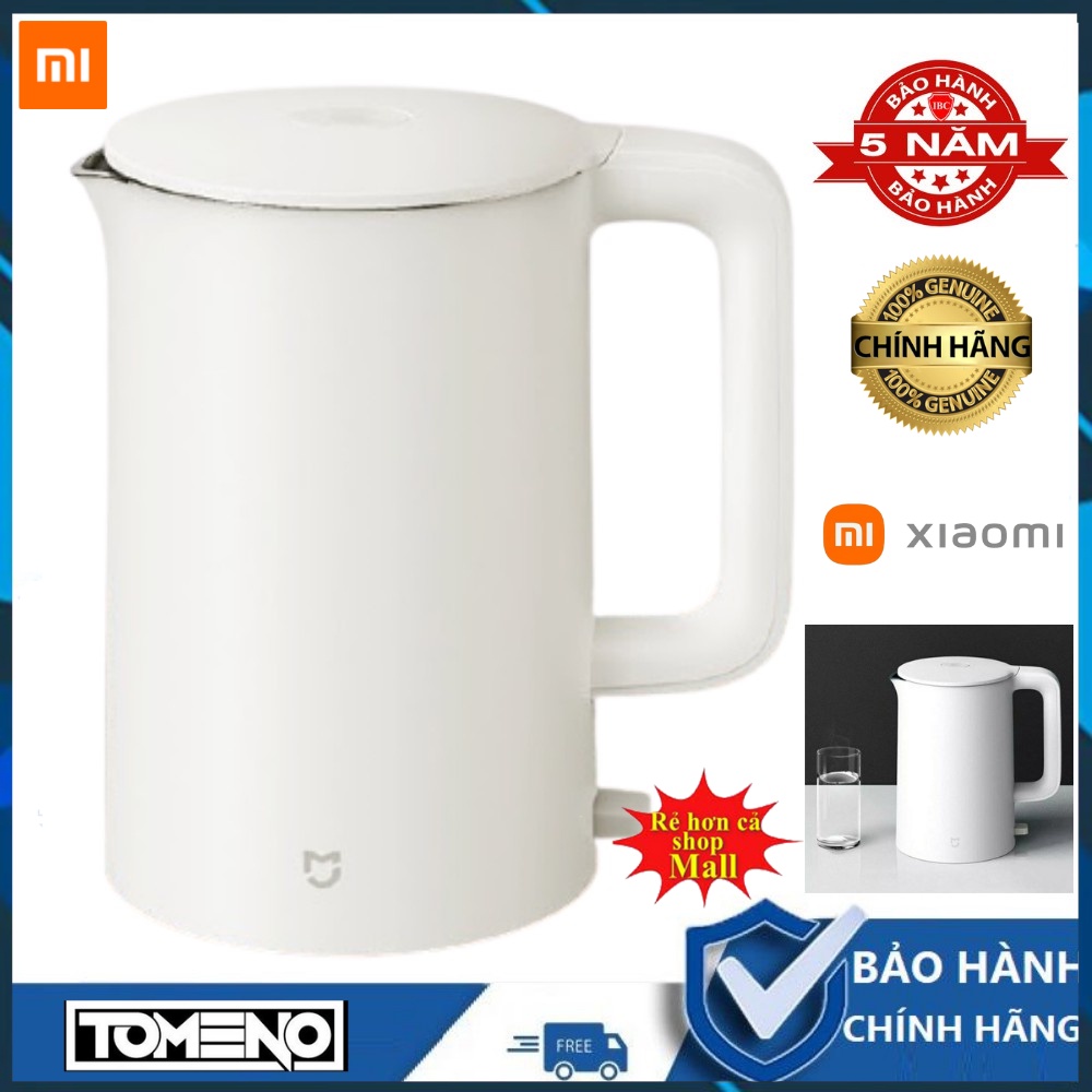 Ấm đun nước xiaomi , ấm nước thông minh , Bình đun nước siêu tốc , 3 lớp an toàn chịu nhiệt cao chống bám bẩn vệ sinh