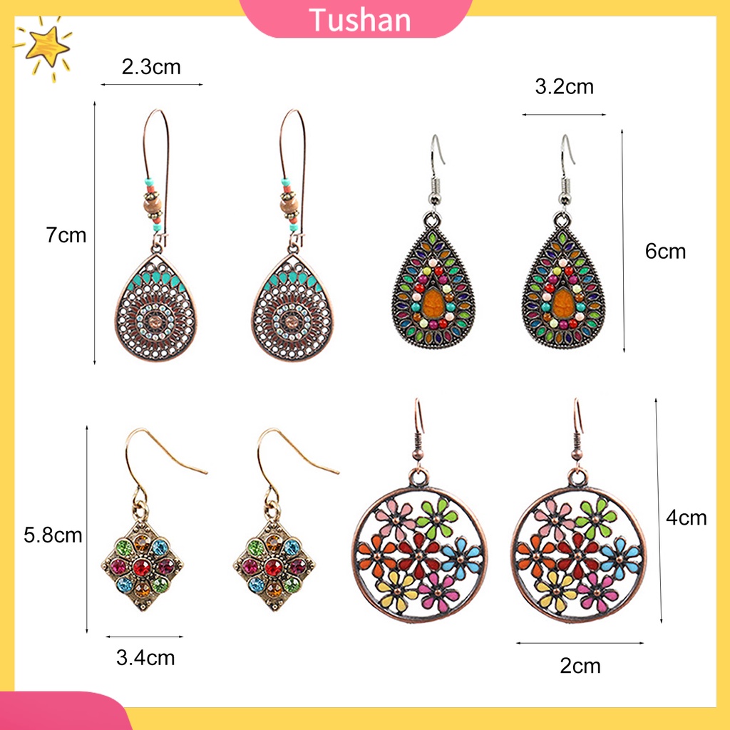 Hoa Tai Dáng Dài Phong Cách Bohomian