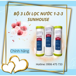 Bộ lõi lọc nước số 1,2,3 sunhouse
