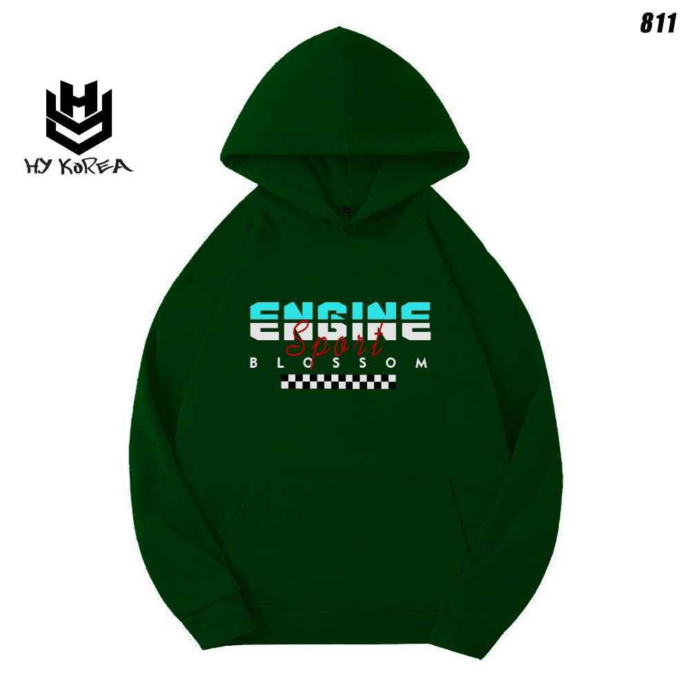Áo khoác Hoodie Nỉ Bông HY KOREA Unisex ENGINE 811