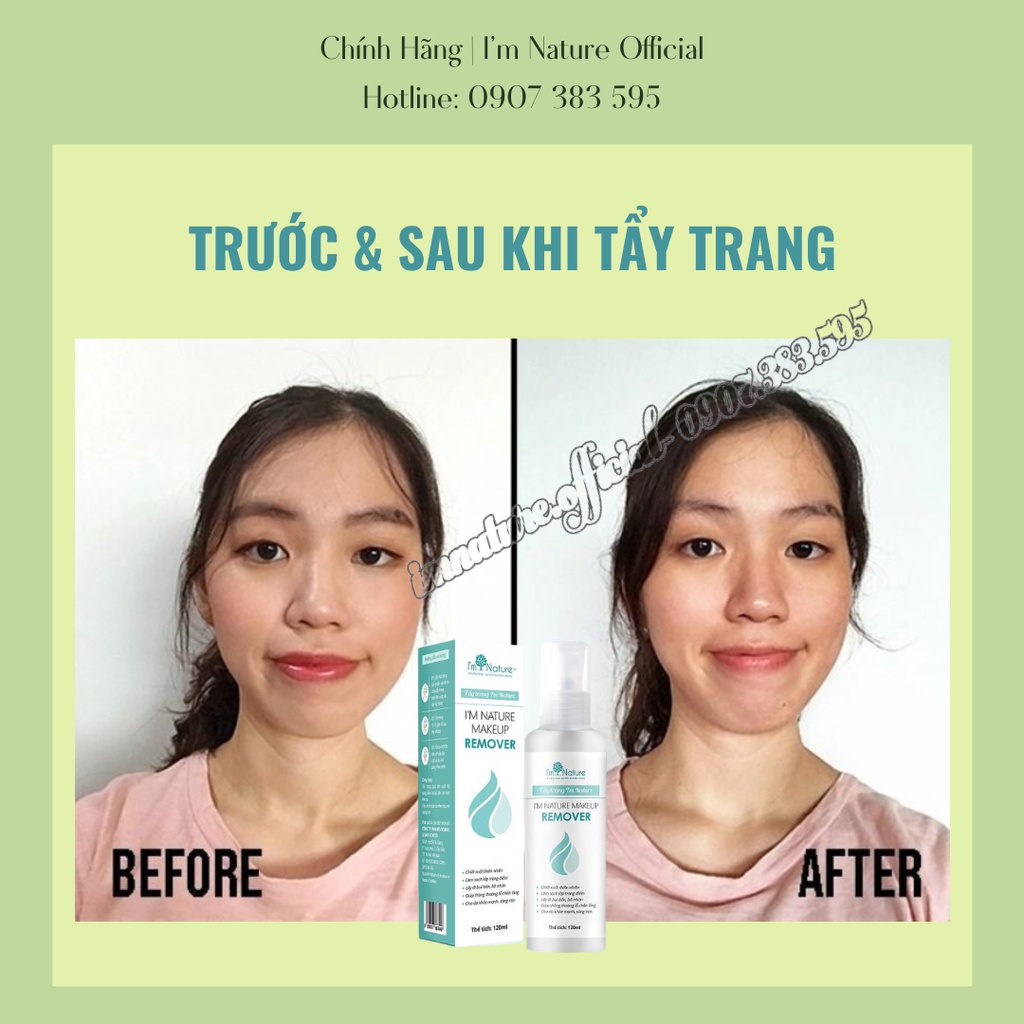 Nước Tẩy Trang I'm Nature Makeup Remover 120ml