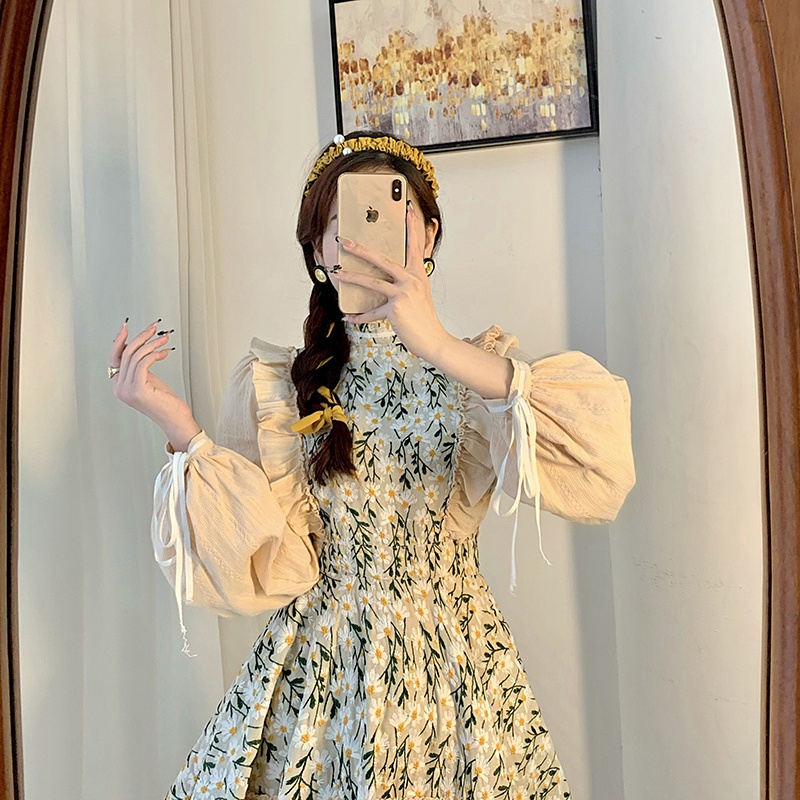 Váy hoa tiểu thư vintage