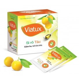 Siro Tắc Viatux (Hộp 25 Gói) Và Hobezut (Hộp 20 Gói) Giúp Giảm Ho Hết Khò Khè