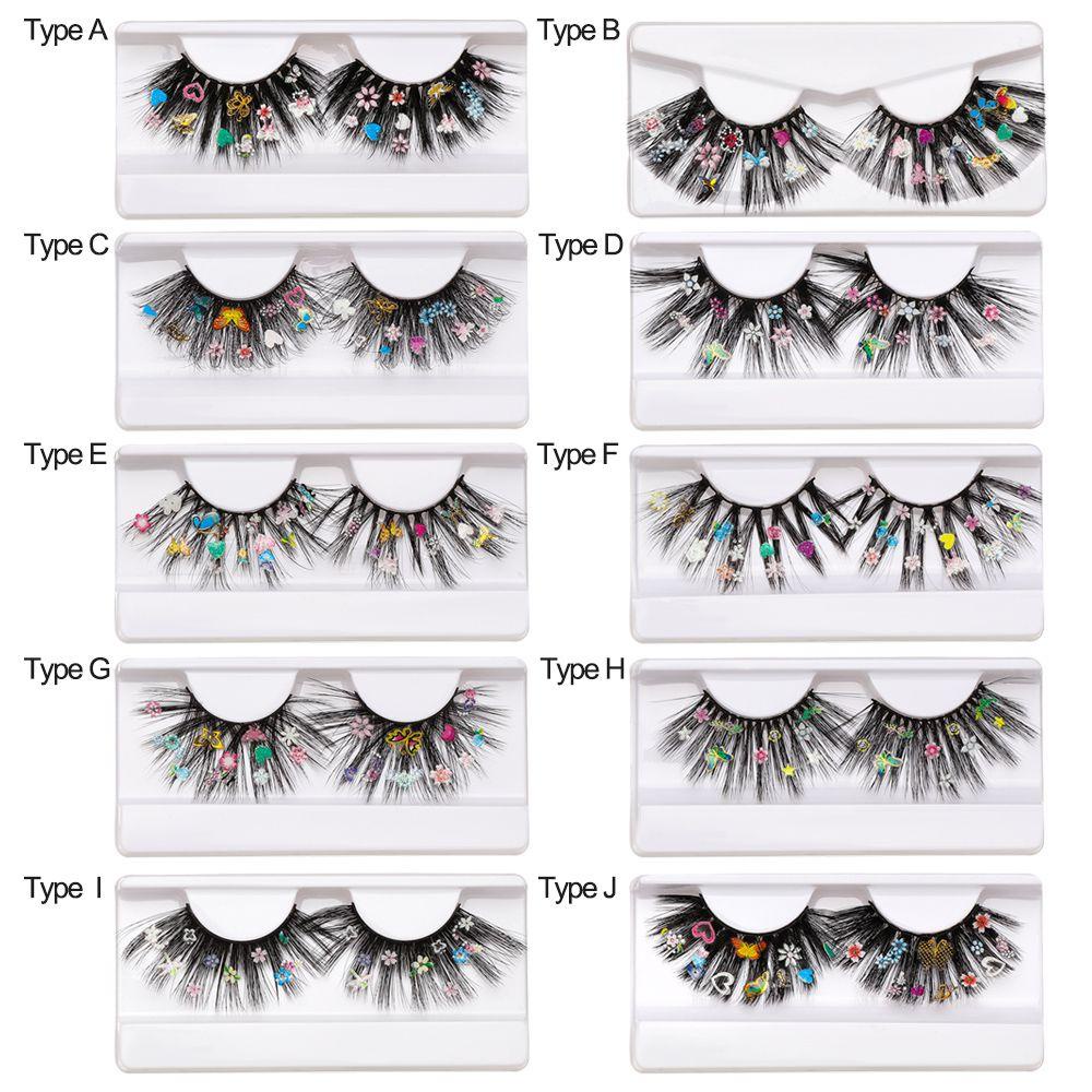 Lông Mi Giả Handmade MIH Họa Tiết Hoa Trang Trí Cho Bữa Tiệc