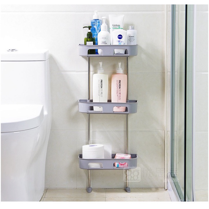 [BỘ KỆ NHÀ TẮM] Bộ kệ 3 tầng để đồ phòng tắm đa năng tiện lợi tiết kiệm không gian tăng tính thẩm mỹ