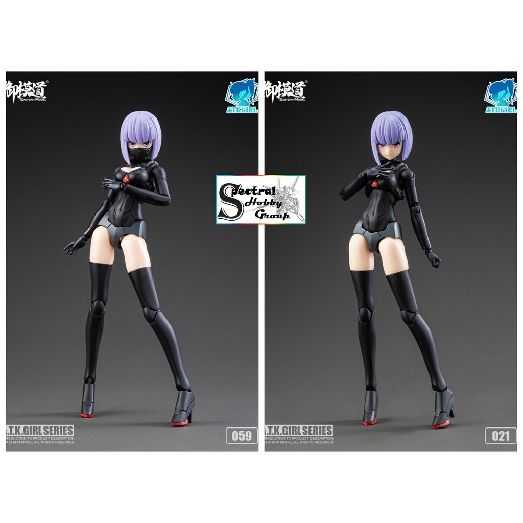 Mô hình lắp ráp Figure ATKGIRL Jin Yi Wei Ji Niang JW021 JW059 Silent Eye Death PA pretty armor