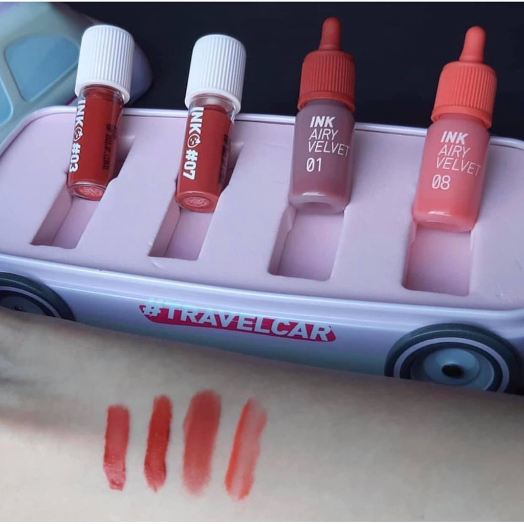 [NEW- CÓ SẴN ] Son Peripera / Xe son mini - PERIPERA MINI TRAVEL CAR KIT | BigBuy360 - bigbuy360.vn