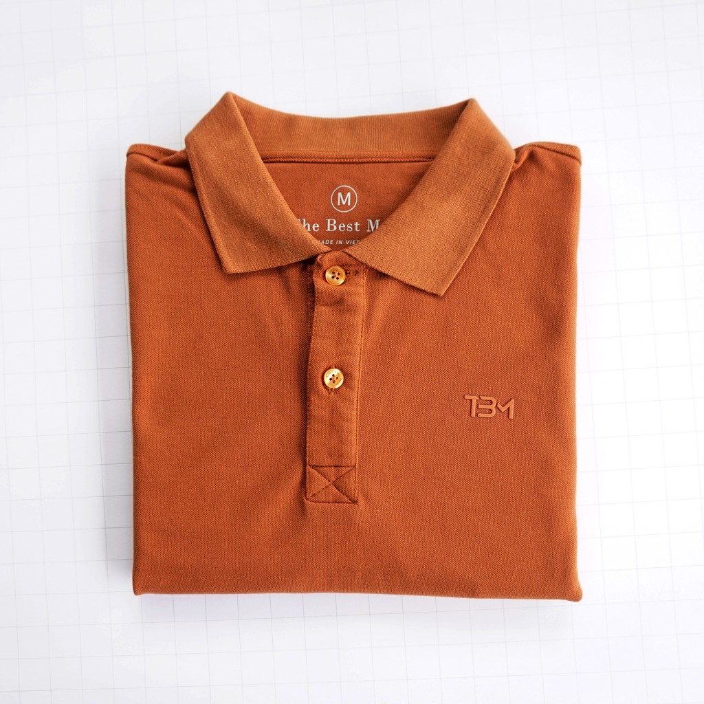 Áo thun POLO màu Cam - THEBESTMAN | BigBuy360 - bigbuy360.vn