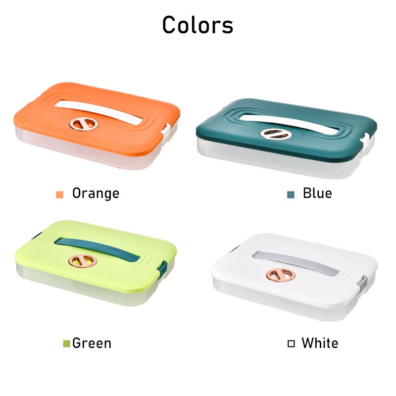 ONLY HOUSE Hộp Đựng Bánh Bao Đông Lạnh Nhiều Tầng Sức Chứa Lớn Để Tủ Lạnh Thời Gian Bảo Quản Hẹn Giờ