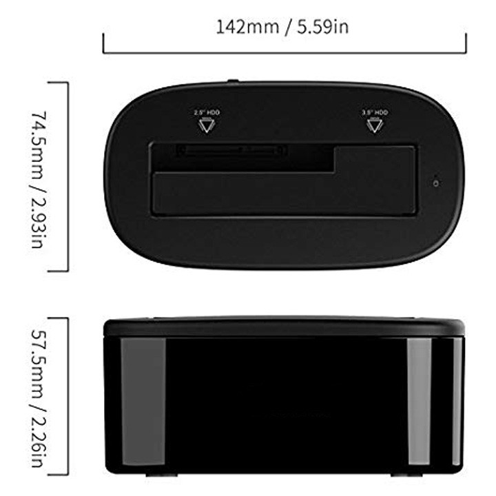 Dock gắn ổ cứng SATA USB 3.0 Orico 6218US3 DK06