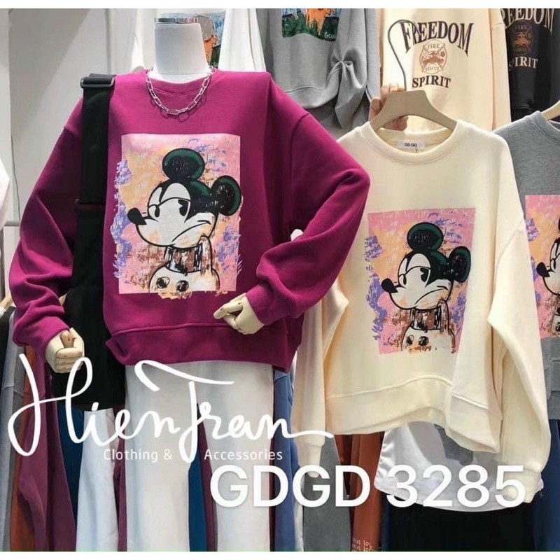 Áo nỉ 2 màu dành cho nữ ( chất nỉ bông ) | BigBuy360 - bigbuy360.vn