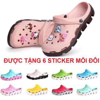 Dép sục nam nữ cross tặng kèm 6 sticker ngẫu nhiên