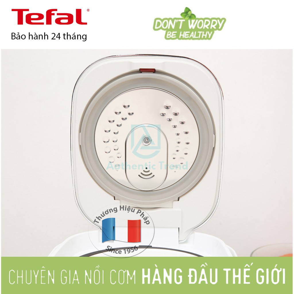 Nồi cơm điện Cao Tần Tefal RK604165 Chính Hãng 0.7 lít - Lòng nồi dày 2mm 6 lớp chống dính độc quyền