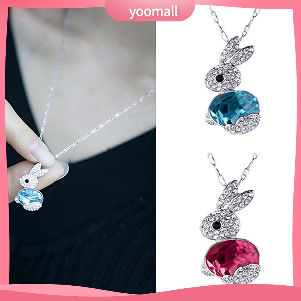 Vòng cổ Mặt Thỏ Con Đính Đá Thời Trang Cho Nữ