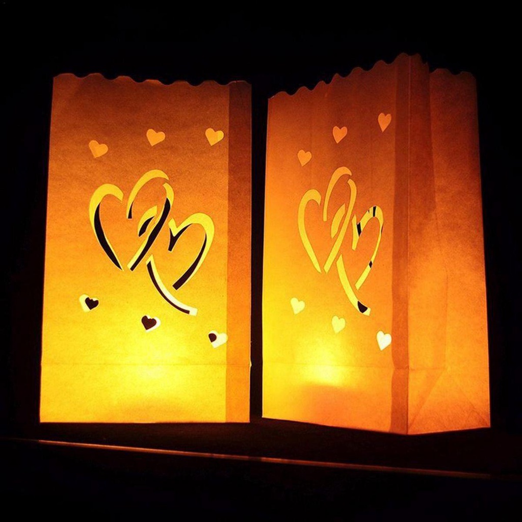 Túi Giấy Đựng Lễ Tạ Ơn Có Đèn LED Phát Quang Độc Đáo Trang Trí Tiệc Giáng Sinh