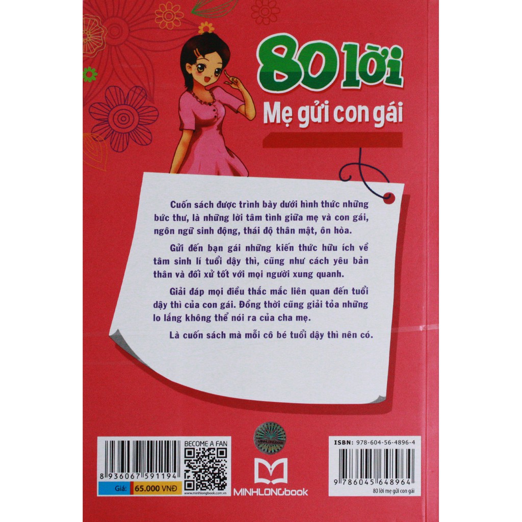 Sách: 80 Lời Mẹ Gửi Con Gái - MinhlongBook