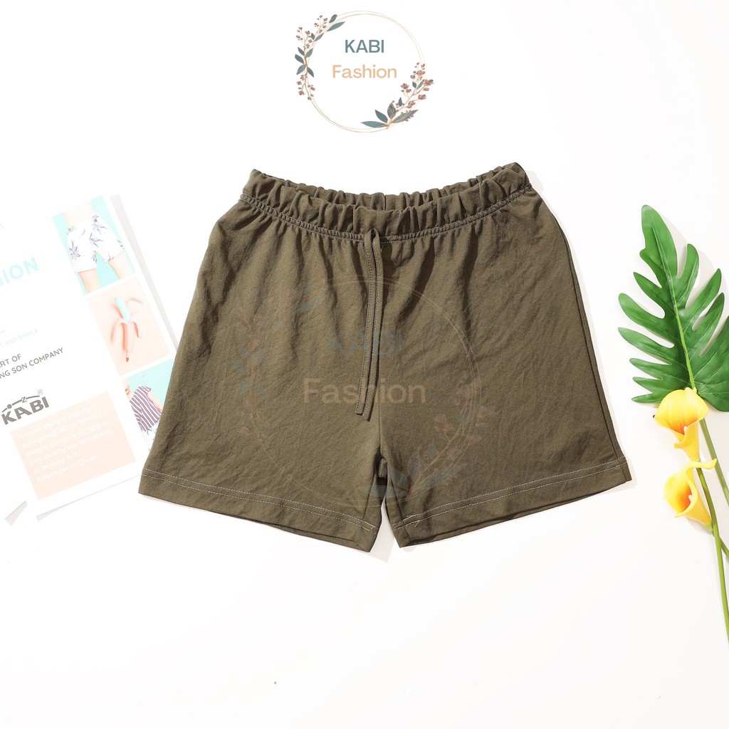 Quần đũi nữ KABI quần đùi quần short ngắn không túi màu trơn co giãn thoáng mát - WQN002 | BigBuy360 - bigbuy360.vn