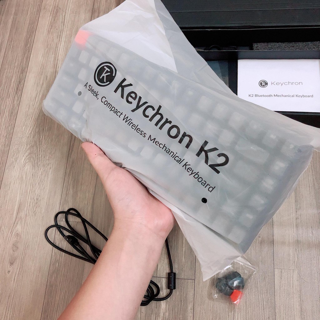 Bàn phím cơ không dây Keychrone K2 RGB thân hợp kim Metal nhôm Fullbox new 100% | BigBuy360 - bigbuy360.vn