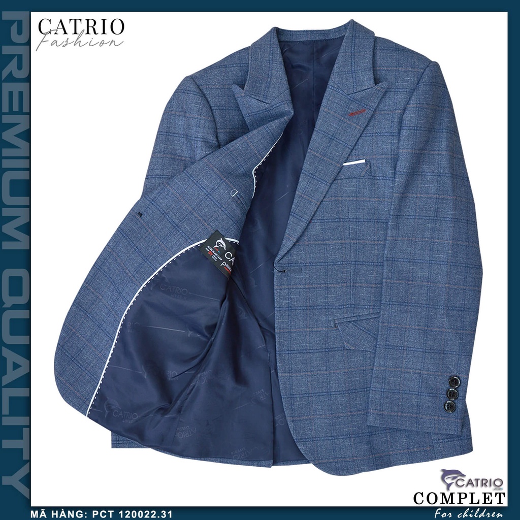 Áo đờ mi trẻ em, áo vest bé trai, áo comple cao cấp Catrio A-PCT120022/31