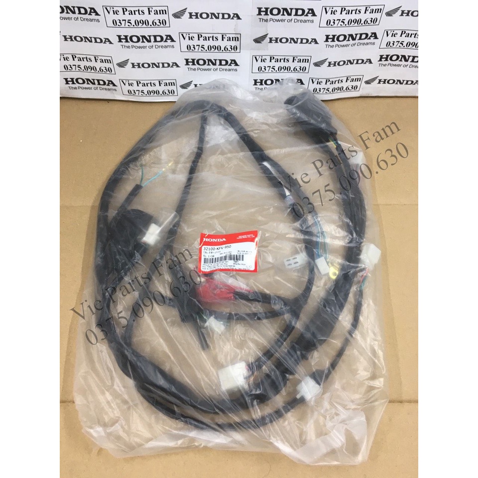 Bộ dây điện sườn Super Dream 100, (giắc cắm ic 5 chân) din.