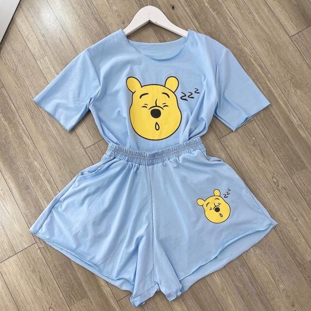 💝Mua 3b tặng 1b💝 Set Mặc Nhà Gấu Pooh Vịt Đeo Nơ | BigBuy360 - bigbuy360.vn
