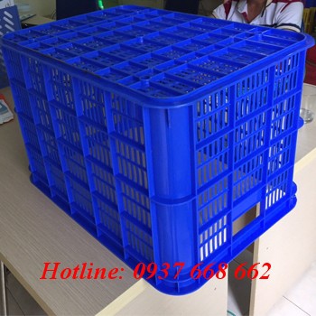 Thùng nhựa rỗng Hs005- kt: 610x420x390 mm