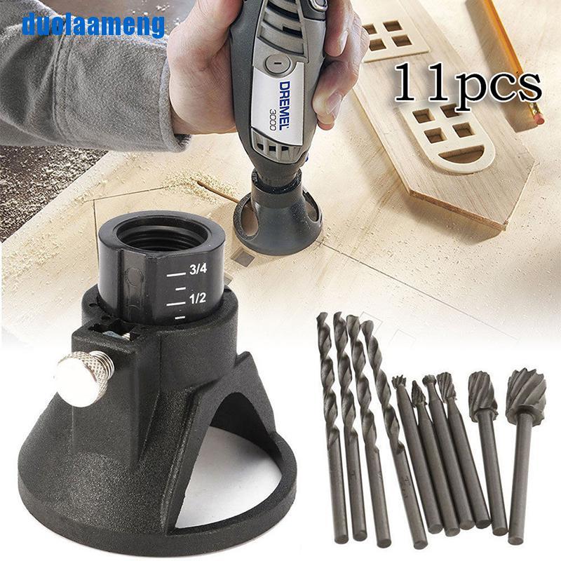 Set dremel hướng dẫn cắt kèm mũi khoan HSS duo vn