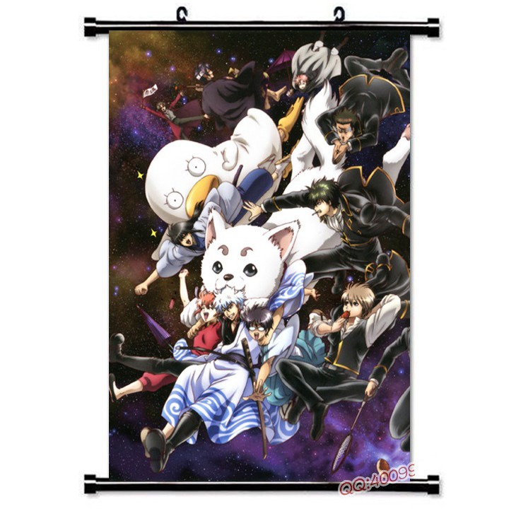 Poster vải anime Gintama 30x45 tranh vải
