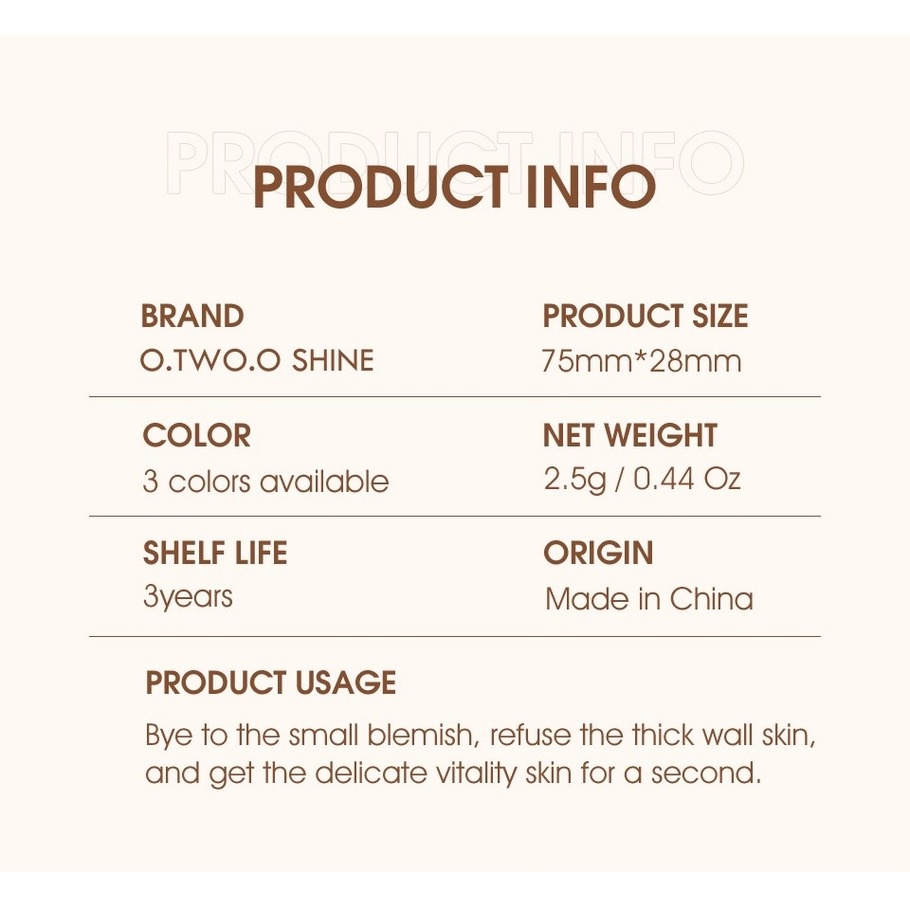 Kem BB Dạng Air Cushion O.TWO.O Che Khuyết Điểm Làm Sáng Da Chống Nước Lâu Trôi 2022
